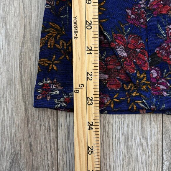 Free People Dock Street Floral Print Ruffle Blouse Womens Size XS Whimsigoth - Picture 8 of 14